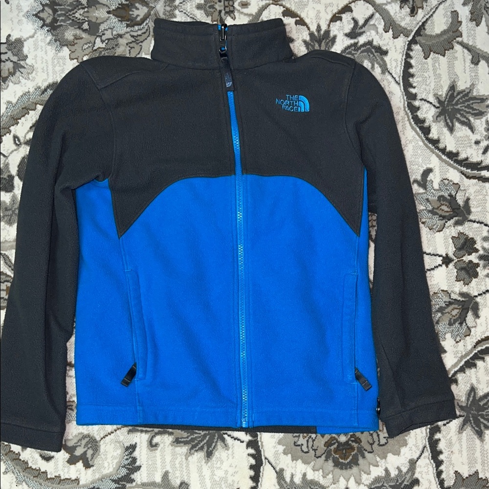 The North Face Black and Bright Blue Jacket